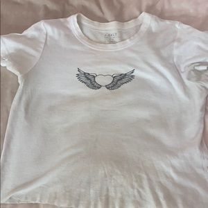 ON HOLD Brandy Melville heart with wings top